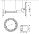 HANSGROHE ADDSTORIS Косметическое зеркало с LED подсветкой, настенного монтажа, белый матовый, 41790700 41790700 фото 2