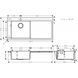 Hansgrohe S71 S716-F450 Встраиваемая мойка 450 с сушкой справа, нержавеющая сталь, 43331800 43331800 фото 3