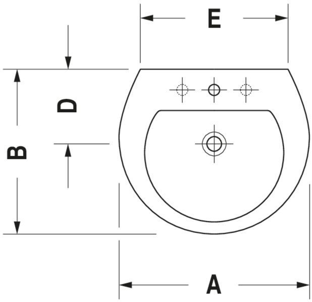 Duravit Darling New Умивальник Білий колір 650 мм, 2621650000 2621650000 фото