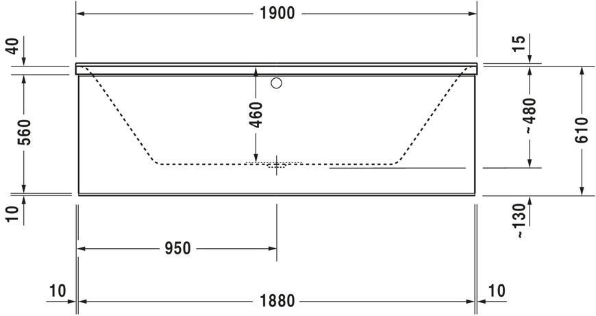 Duravit P3 Comforts Гидромассажная ванна Белый цвет 1900x900 mm, 760378000CE1000 760378000CE1000 фото
