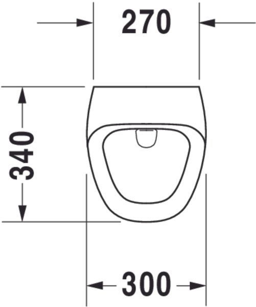 Duravit DuraStyle Електронний пісуар, Білий колір Глянцевий, 2804310093 2804310093 фото