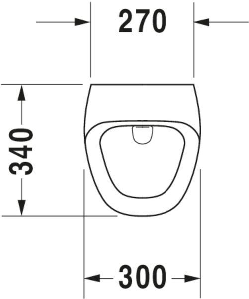 Duravit DuraStyle Електронний пісуар, Білий колір Глянцевий, 2804310093 2804310093 фото