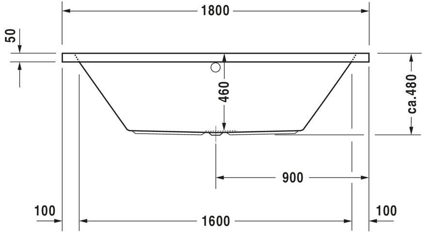 Duravit Vero Гидромассажная ванна Белый цвет 1800x800 mm, 760135000AS0000 760135000AS0000 фото