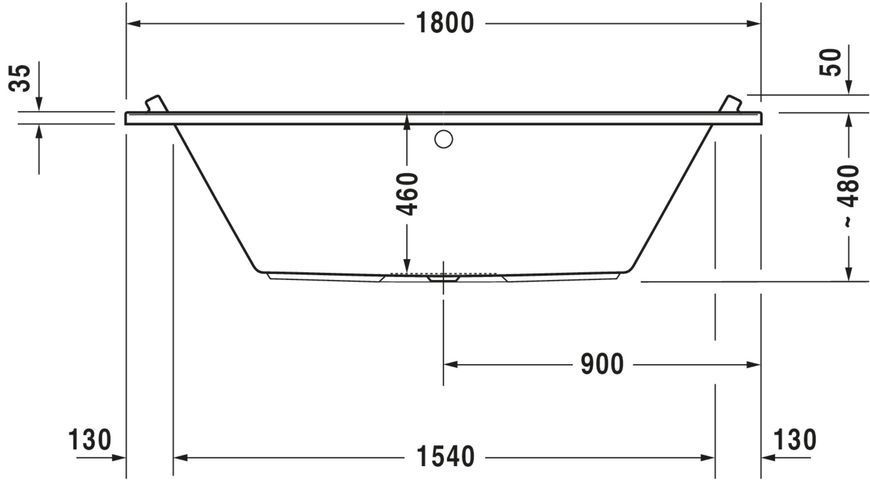Duravit Starck Ванны Белый цвет 1800x800 mm, 700338000000000 700338000000000 фото