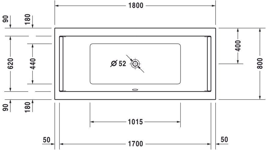 Duravit Starck Ванны Белый цвет 1800x800 mm, 700338000000000 700338000000000 фото