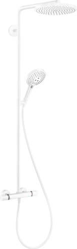 Душевая система hansgrohe Raindance Select S Showerpipe 240 1jet с термостатом, белый матовый 27633700 27633700 фото