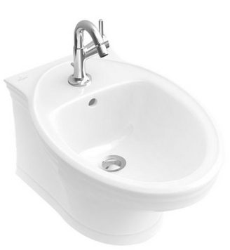 VILLEROY & BOCH AMADEA Біде підвісне 39x64,5 з 1 отвором під змішувач, star white ceramicplus, E86B0R2 7E86B0R2 фото