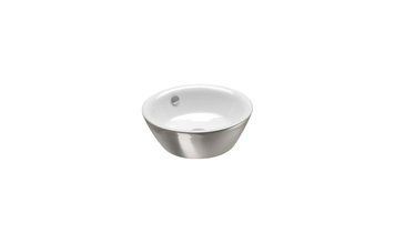 Catalano Gold&Silver Раковина настольная d42 см без отв.под смеситель, белый/серебро, 142VLNBA 142VLNBA фото