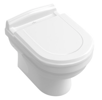 VILLEROY & BOCH HOMMAGE Унитаз подвесной 37x60, white alpin ceramicplus, 6661B0R1 6661B0R1 фото