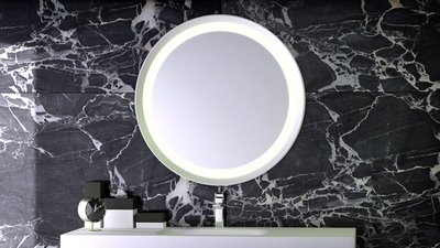 KNIEF K-STONE Зеркало д. 70 см со светодиодной подсветкой, бел. мат., 0600-271-01  0600-271-01 фото