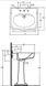OLYMPIA IMPERO Раковина 71х58, з одним отвором під змішувач, біла, 44508 44508 фото 2