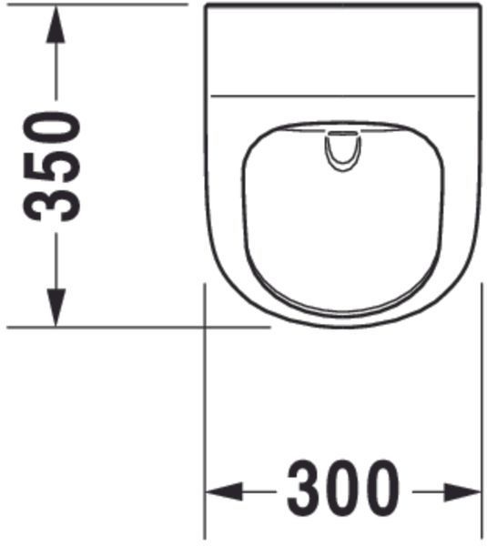 Duravit ME від Starck Пісуар, Білий колір Глянцевий, 28093000001 28093000001 фото