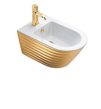 Catalano CLASSY Биде подвесное 35x55 белый/золотой, 1BS55ZEBO 1BS55ZEBO фото