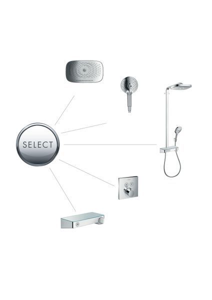 Верхній душ Hansgrohe Raindance Select E 300 3jet, хром 26468000 26468000 фото