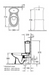 VILLEROY & BOCH AMADEA Бачок для унитаза моноблока, star white ceramicplus, кнопка хром, 779511R2 779511R2 фото 2
