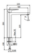 FIORE DARK Змішувач для раковини високий на 1 отвір, без донного клапану, хром, 140CR4417 140CR4417 фото 2