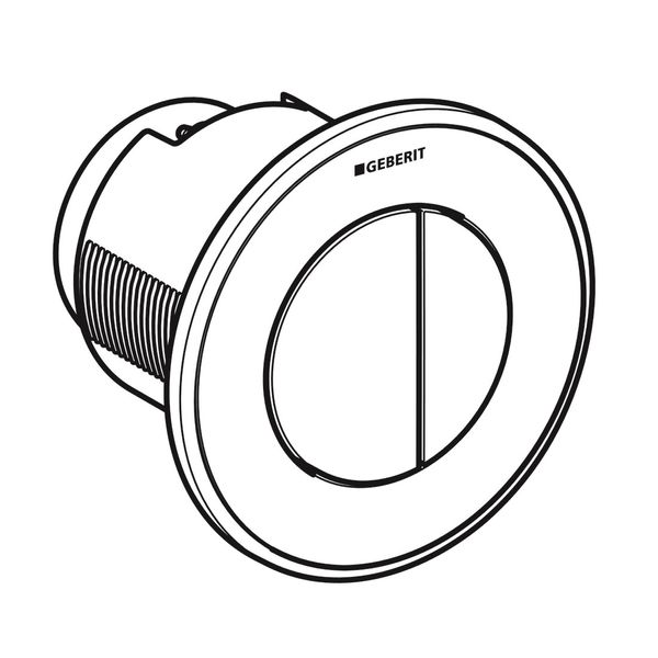 Geberit Пневматическая кнопка управления смывом унитаза type 01, двойной смыв, белый, 116.042.11.1  116.042.11.1 фото
