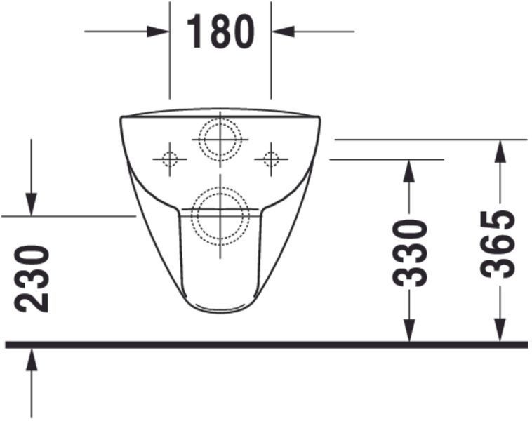 Duravit D-Code Унітаз підвісний Білий колір 545 mm, 25700920002 25700920002 фото