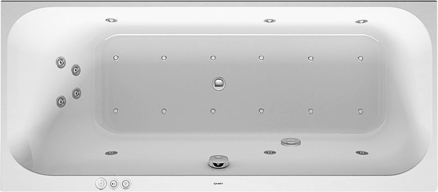 Duravit Happy D.2 Гідромасажна ванна Білий колір 1600x700 mm, 760308000CP1000 760308000CP1000 фото