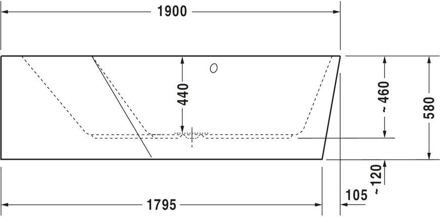 Duravit Paiova Гидромассажная ванна Белый цвет 1900x1400 mm, 760396000JS1000 760396000JS1000 фото