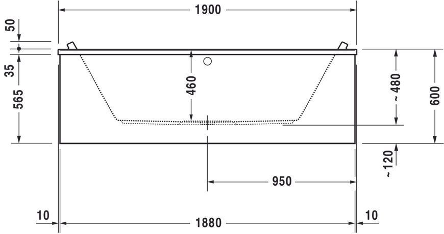 Duravit Starck Ванны Белый цвет 1900x900 mm, 700340000000000 700340000000000 фото
