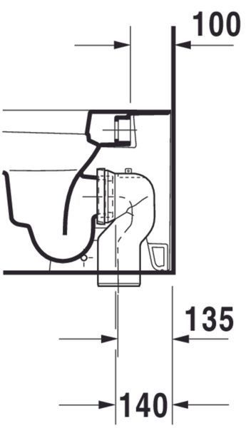 Duravit Happy D.2 Унитаз напольный Белый цвет 570 mm, 21590900001 21590900001 фото