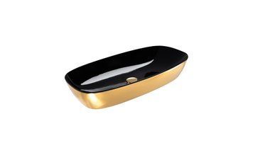 Catalano Gold&Silver Умывальник настольный без отв. под смеситель 80х40 см, черный/золотой, 180APGRLXNO 180APGRLXNO фото