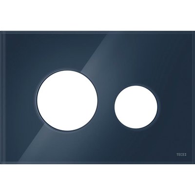 TECEloop Лицьова панель клавіші змиву, колір: скло темно-синє, 9240615 9240615 фото