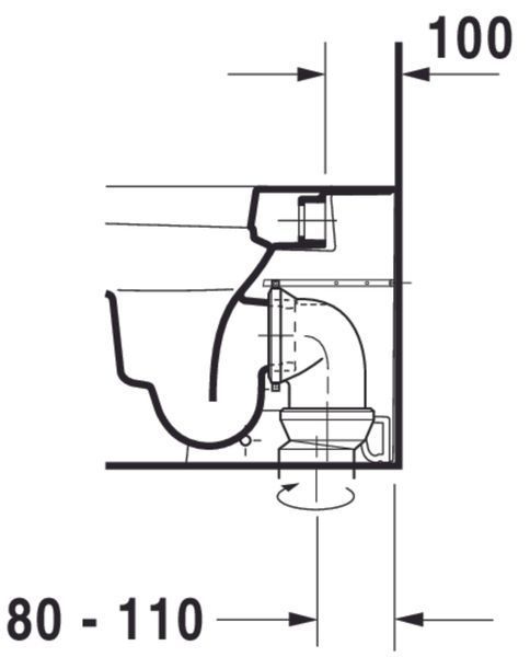 Duravit Happy D.2 Унитаз напольный Белый цвет 570 mm, 21590900001 21590900001 фото