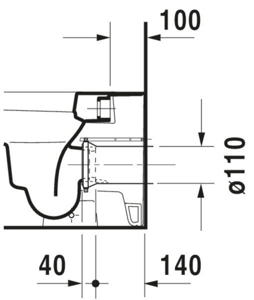 Duravit Happy D.2 Унитаз напольный Белый цвет 570 mm, 21590900001 21590900001 фото