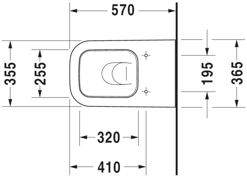 Duravit Happy D.2 Унітаз для підлоги Білий колір 570 mm, 21590900001 21590900001 фото