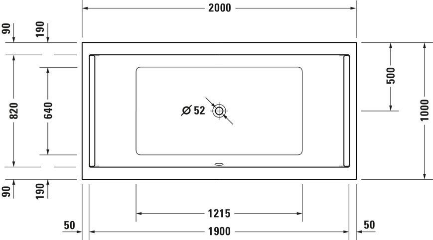 Duravit Starck Ванны Белый цвет 2000x1000 mm, 700341000000000 700341000000000 фото