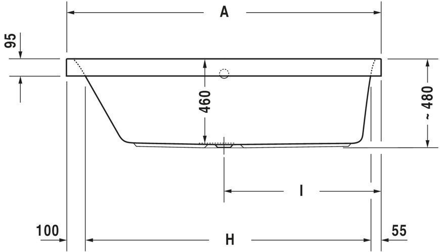 Duravit Happy D.2 Гідромасажна ванна Білий колір 1600x700 mm, 760308000JS1000 760308000JS1000 фото