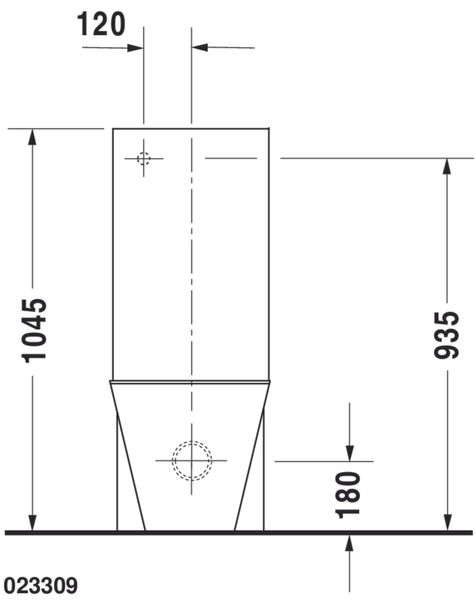Duravit Starck 1 Унітаз для підлоги Білий колір 640 mm, 2330900641 2330900641 фото
