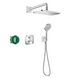 HANSGROHE CROMA E 280 Душевая система с термостатическим смесителем, верхним и ручным душем, хром, 27953000 27953000 фото 1