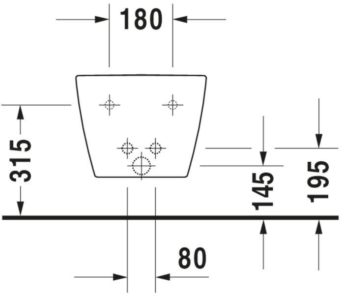 Duravit ME від Starck Біде підвісне Білий колір 480 mm, 22901532001 22901532001 фото