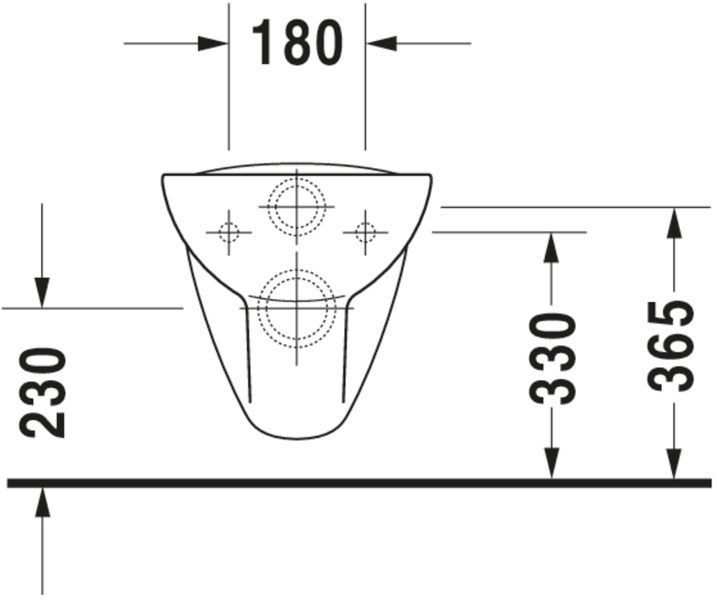 Duravit D-Code Унітаз підвісний Білий колір 545 mm, 25350920002 25350920002 фото