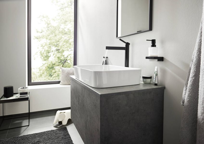 Hansgrohe ADDSTORIS Гачок подвійний, чорний матовий, 41755670 41755670 фото