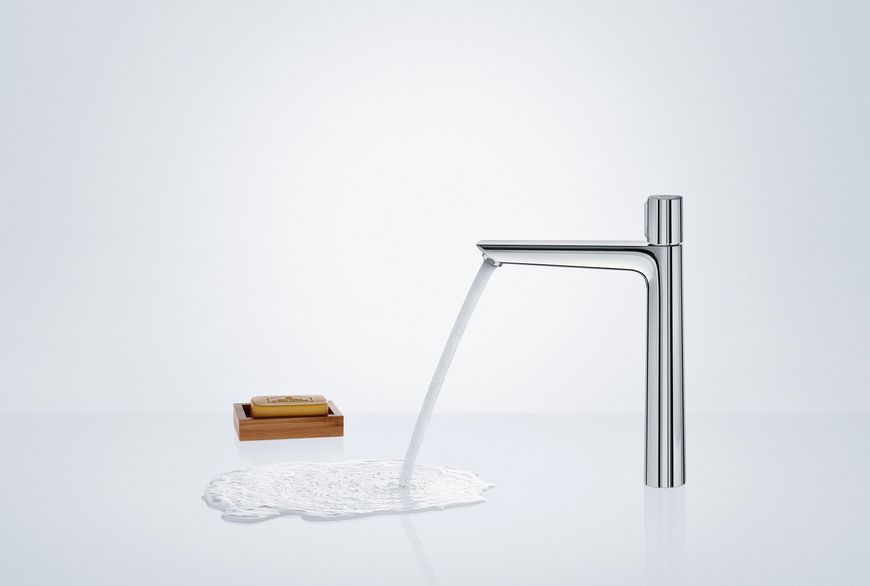 Змішувач hansgrohe Talis Select E для раковини з високим зливом та зливним гарнітуром, хром 71752000 71752000 фото