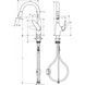 Hansgrohe Focus M429-H180 Кухонный смеситель, однорычажный, 180, Eco, с вытяжным душем, 2jet, хром, 71862000 71862000 фото 2