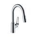 Hansgrohe Focus M429-H180 Кухонный смеситель, однорычажный, 180, Eco, с вытяжным душем, 2jet, хром, 71862000 71862000 фото 1