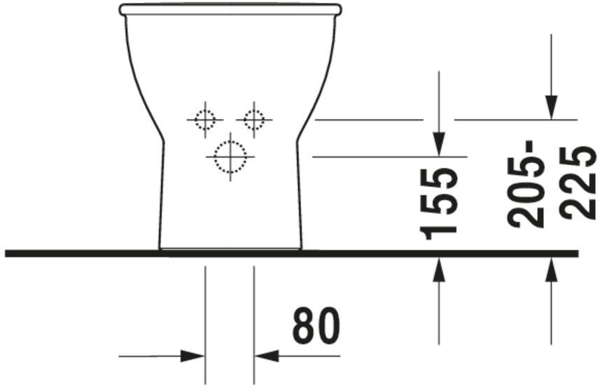 Duravit Darling New Биде отдельно стоящее Белый цвет 570 mm, 2250100000 2250100000 фото