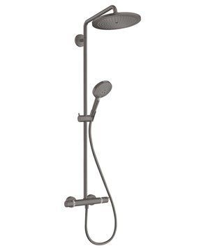 Hansgrohe Croma Select S Душова система Showerpipe 280 з термостатом 1jet EcoSmart, чорний матовий хром, 26891340 26891340 фото