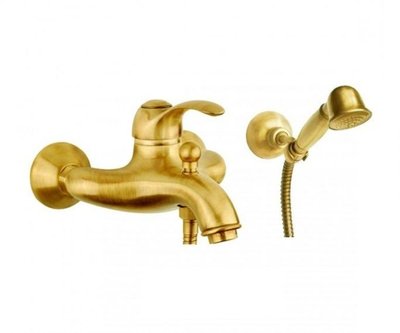 Fiore JAFAR Змішувач для ванни з ручним душем та шлангом, золото, 47OO5103 47OO5103 фото