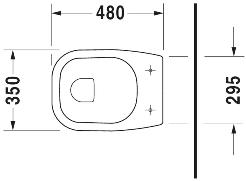 Duravit D-Code Підлоговий унітаз Білий колір 480 mm, 21090900002 21090900002 фото