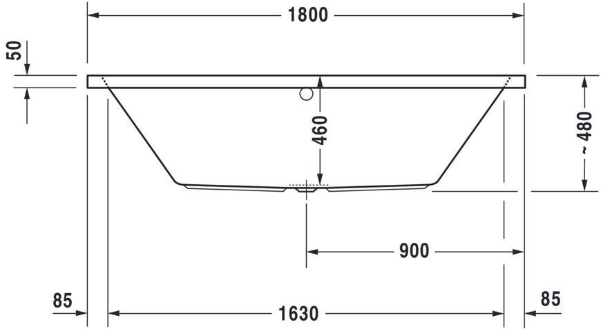 Duravit Vero Air Гідромасажна ванна Білий колір 1800x800 mm, 760413000AS0000 760413000AS0000 фото