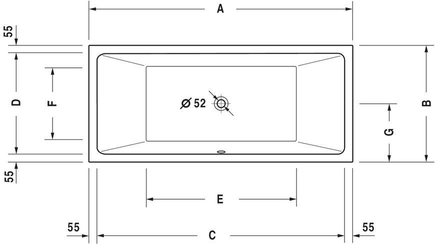Duravit Vero Air Гідромасажна ванна Білий колір 1800x800 mm, 760413000AS0000 760413000AS0000 фото