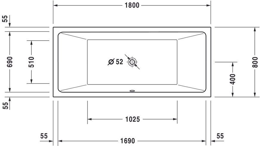 Duravit Vero Air Гідромасажна ванна Білий колір 1800x800 mm, 760413000AS0000 760413000AS0000 фото