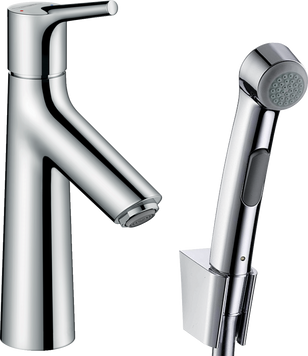 Змішувач hansgrohe Talis Select S із зливним клапаном Push-Open для раковини з гігієнічним душем, хром 72290000 72290000 фото