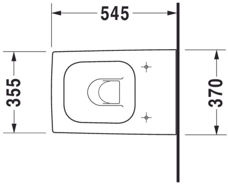Duravit Vero Унітаз підвісний Білий колір 545 mm, 22170900641 22170900641 фото